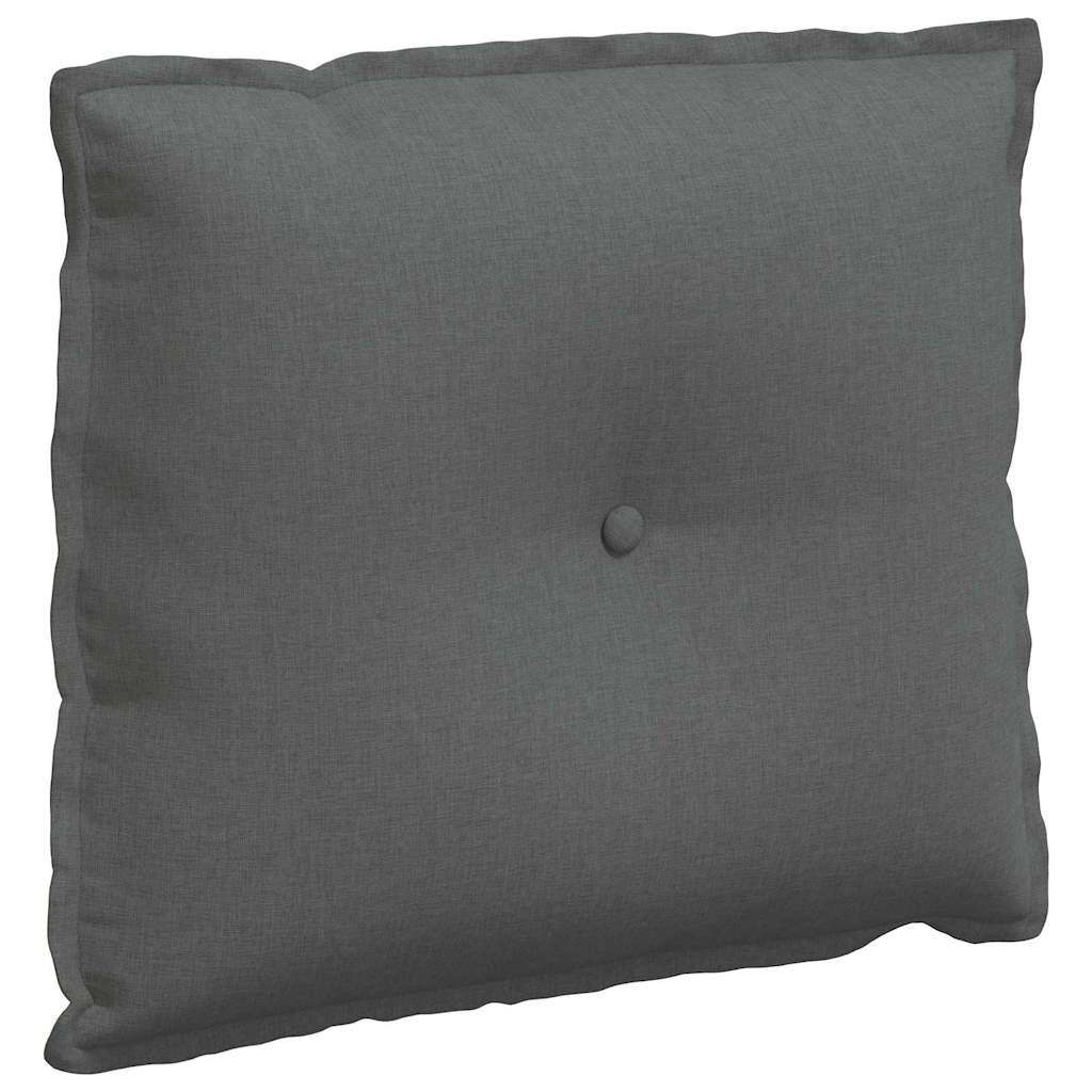 Rückenkissen Hellgrau 50 x 19 x 45 cm Stoff