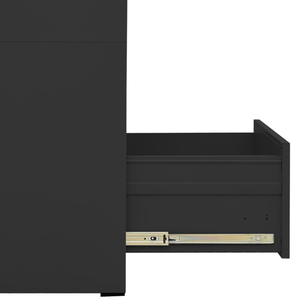 Aktenschrank Weiß 46x62x72,5 cm Stahl