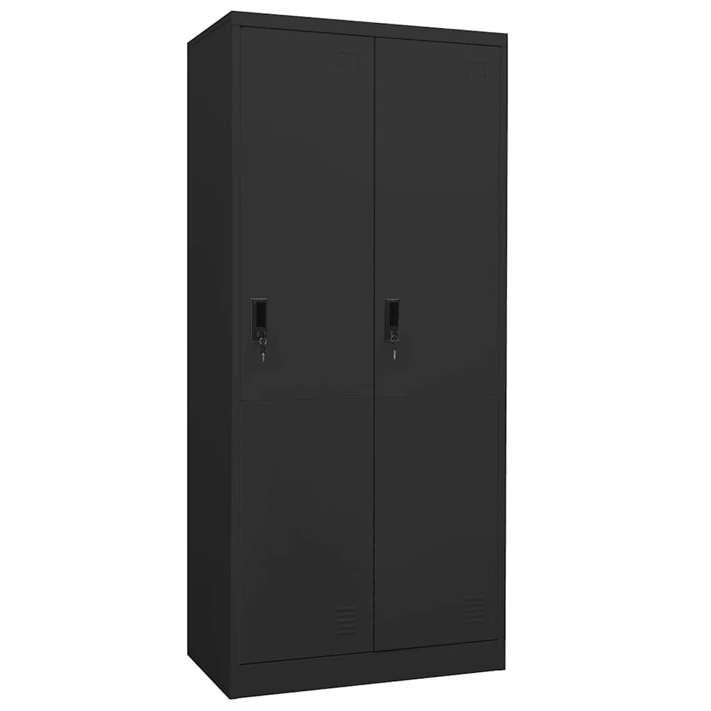 Kleiderschrank Weiß 80x50x180 cm Stahl