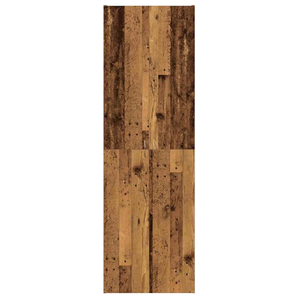 Aktenschrank Weiß 60x32x153 cm Holzwerkstoff