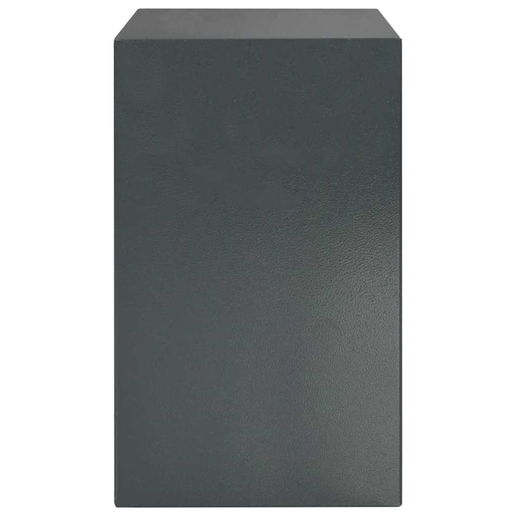 Digitaler Safe mit Schloss Dunkelgrau 31 x 20 x 20 cm Stahl