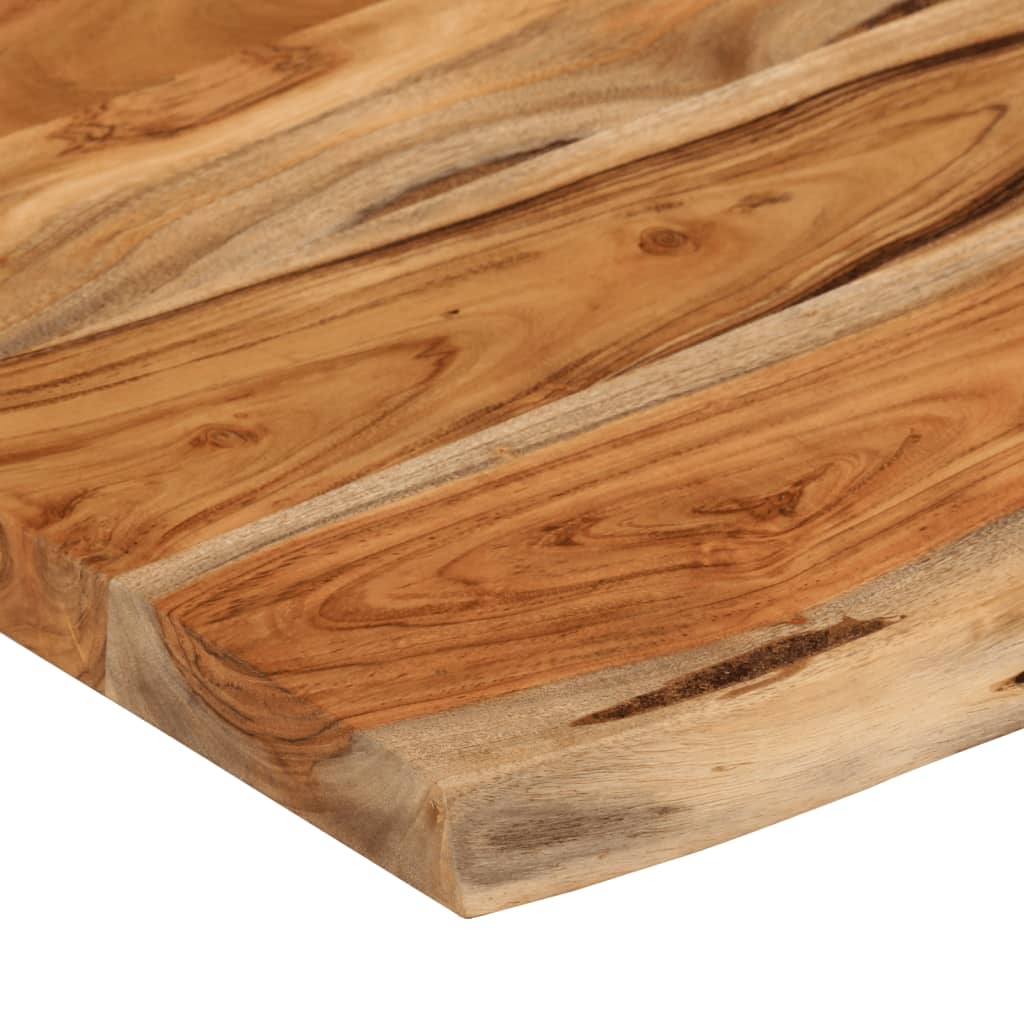 Wandregal 40x20x2,5 cm Rechteckig Massivholz Akazie Baumkante
