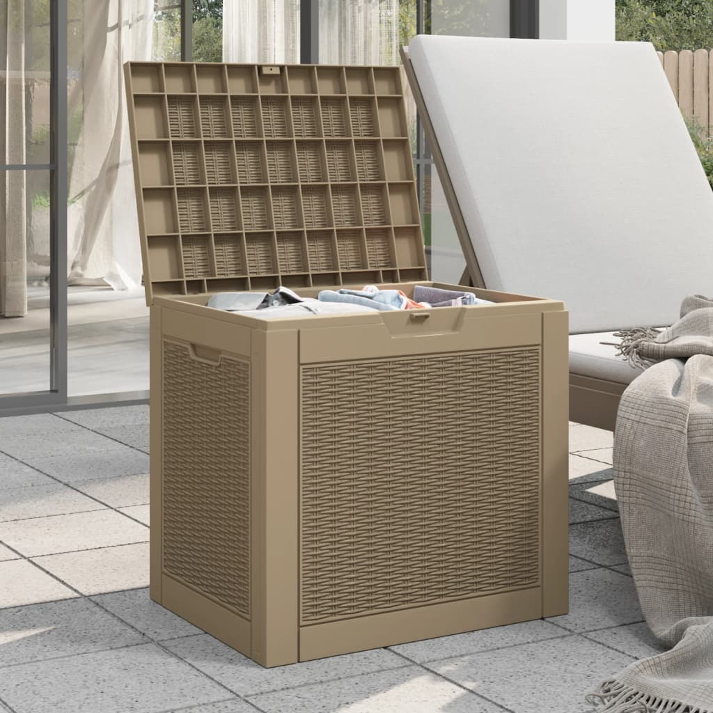 Gartenbox Schwarz 55,5x43x53 cm Polypropylen