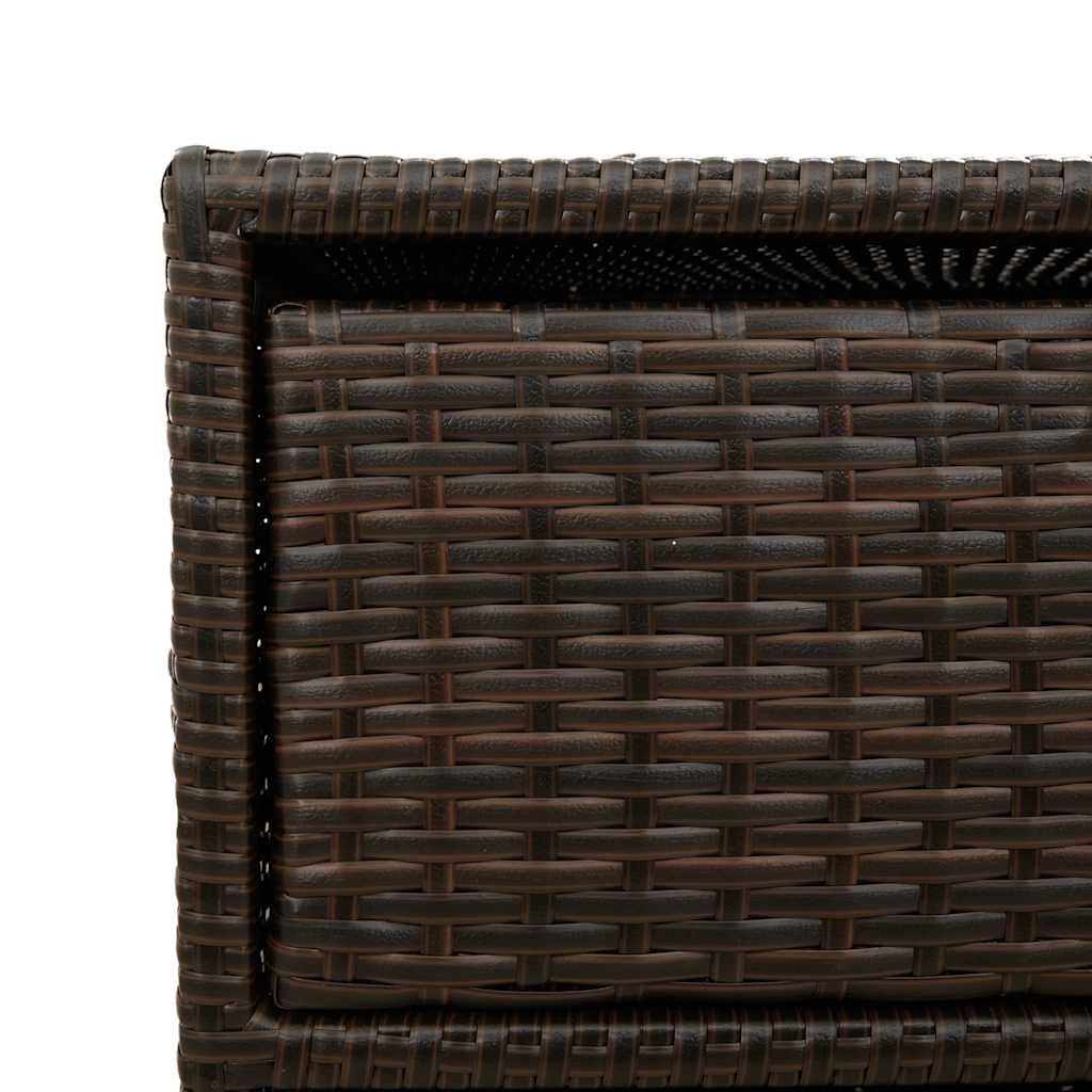 Gartenschrank Schwarz 55x59x80 cm Poly Rattan
