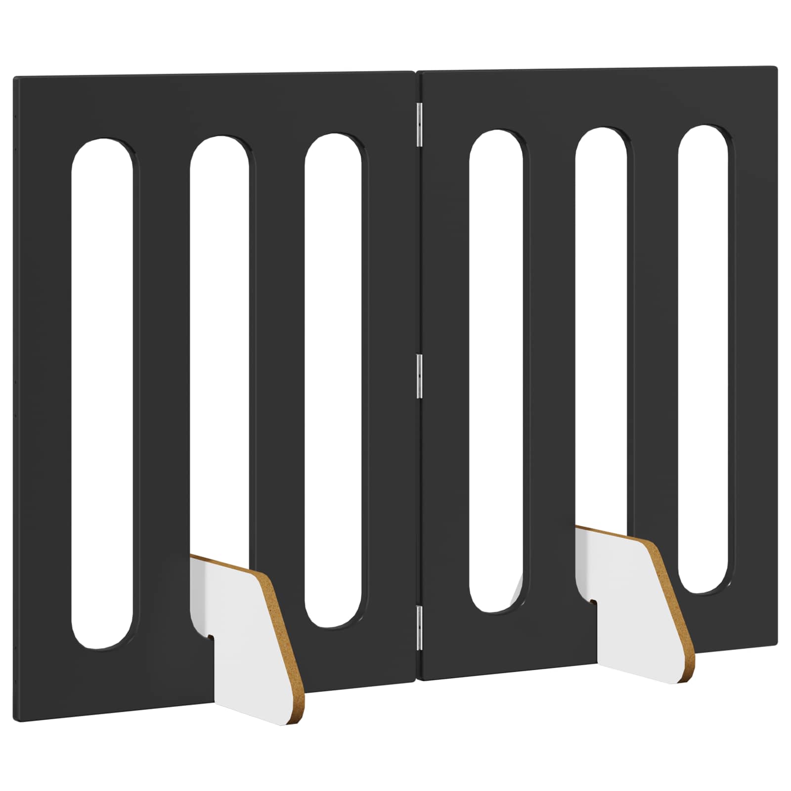 Faltbarer Haustierzaun 2 pcs Weiß 100,5 x 38 x 70 cm