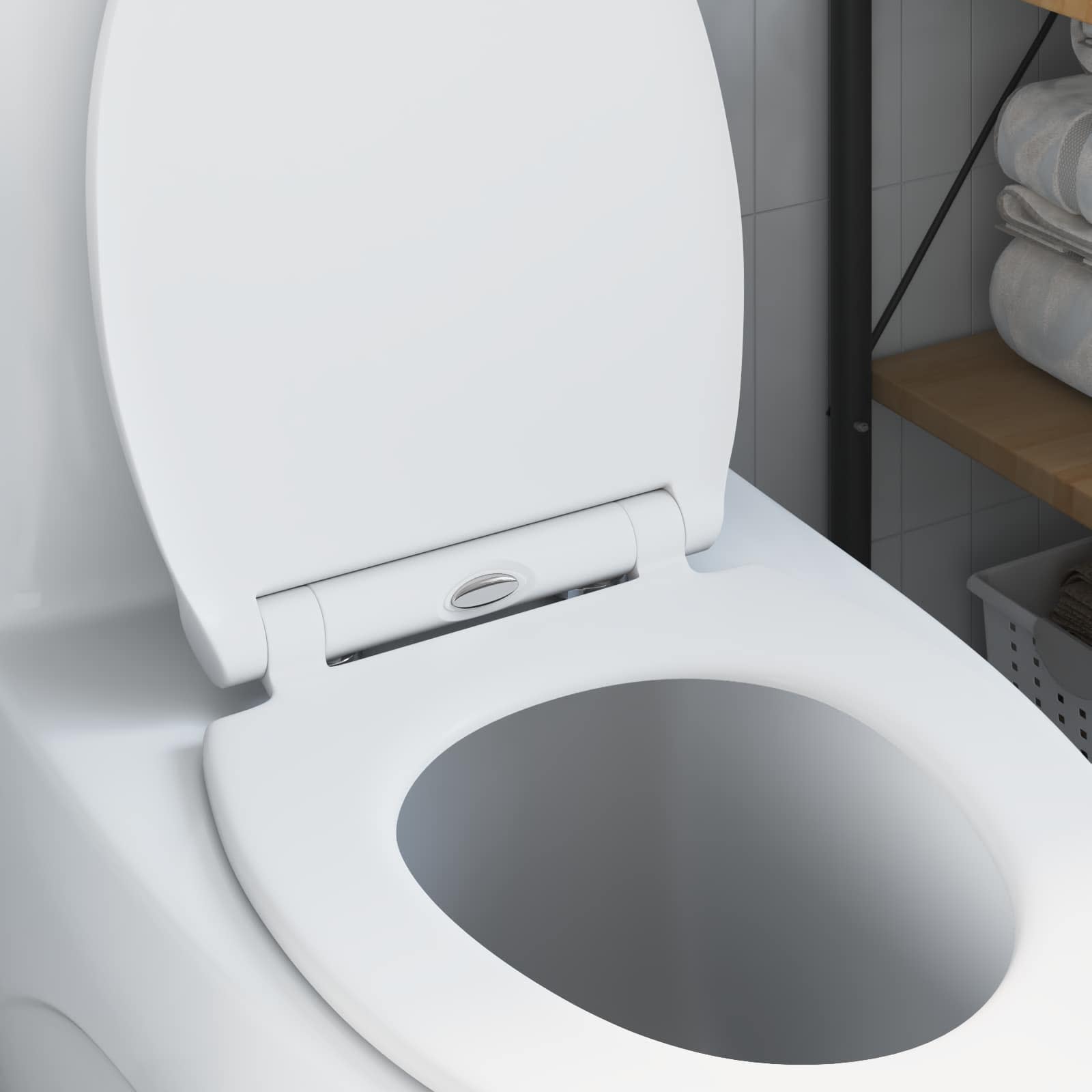 Toilettensitz Anthrazit 45,5 x 37,5 x 3,8 cm Duroplast