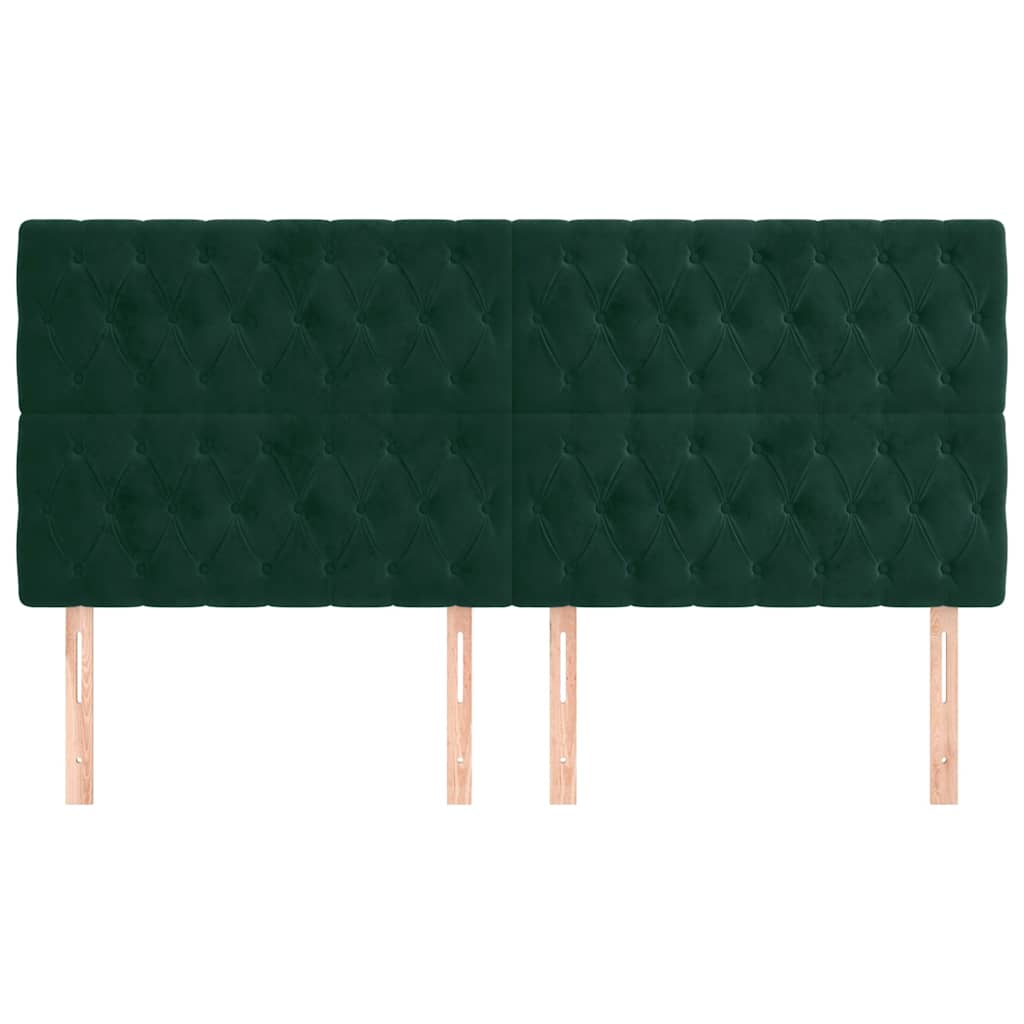 Kopfteil Hellgrau 80x7x118/128 cm Samt