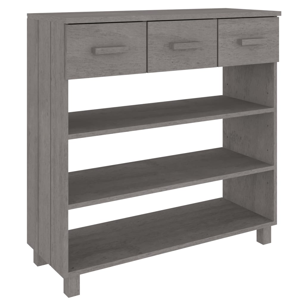 Konsolentisch HAMAR Honigbraun 90x35x90 cm Massivholz Kiefer