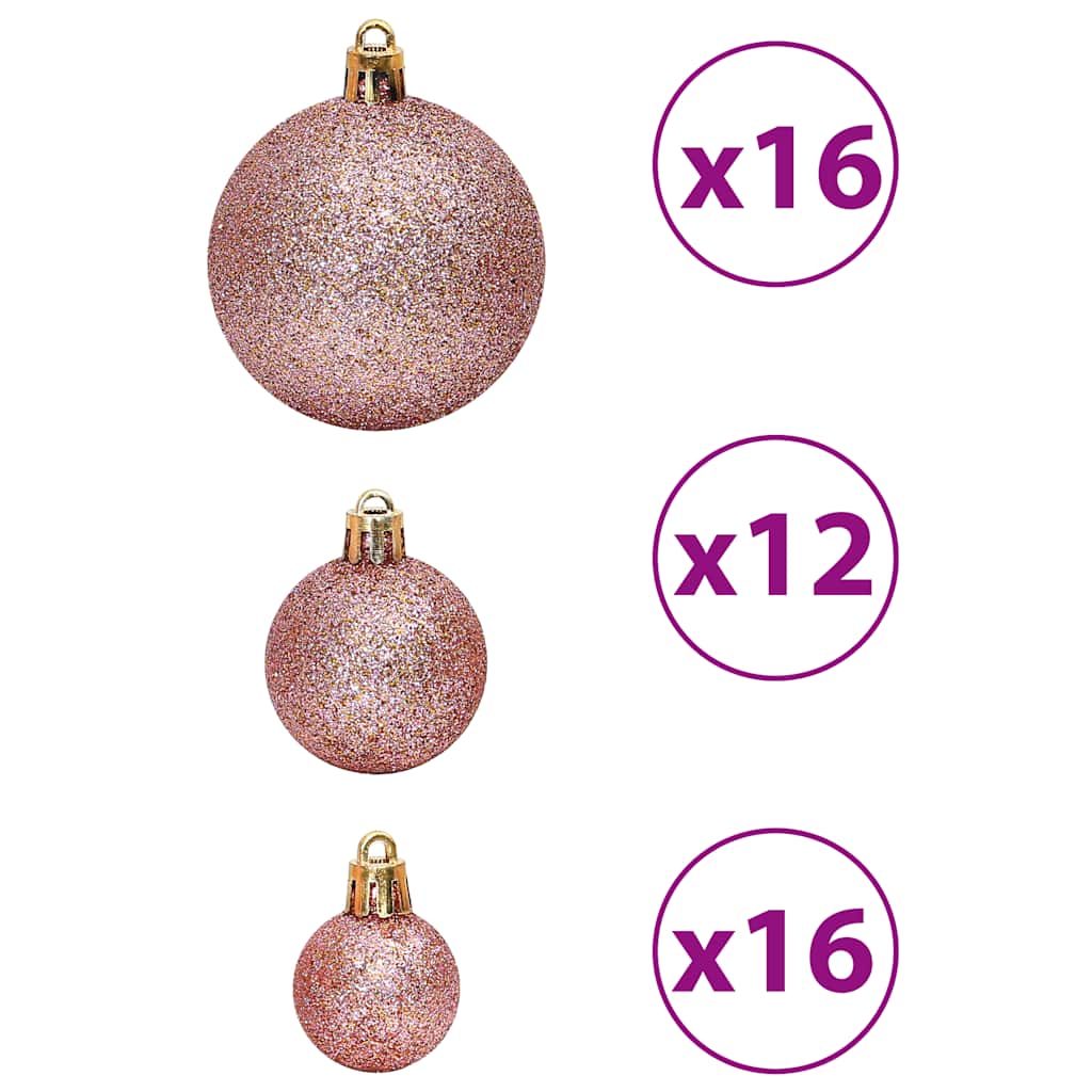100-tlg. Weihnachtskugel-Set Weiß