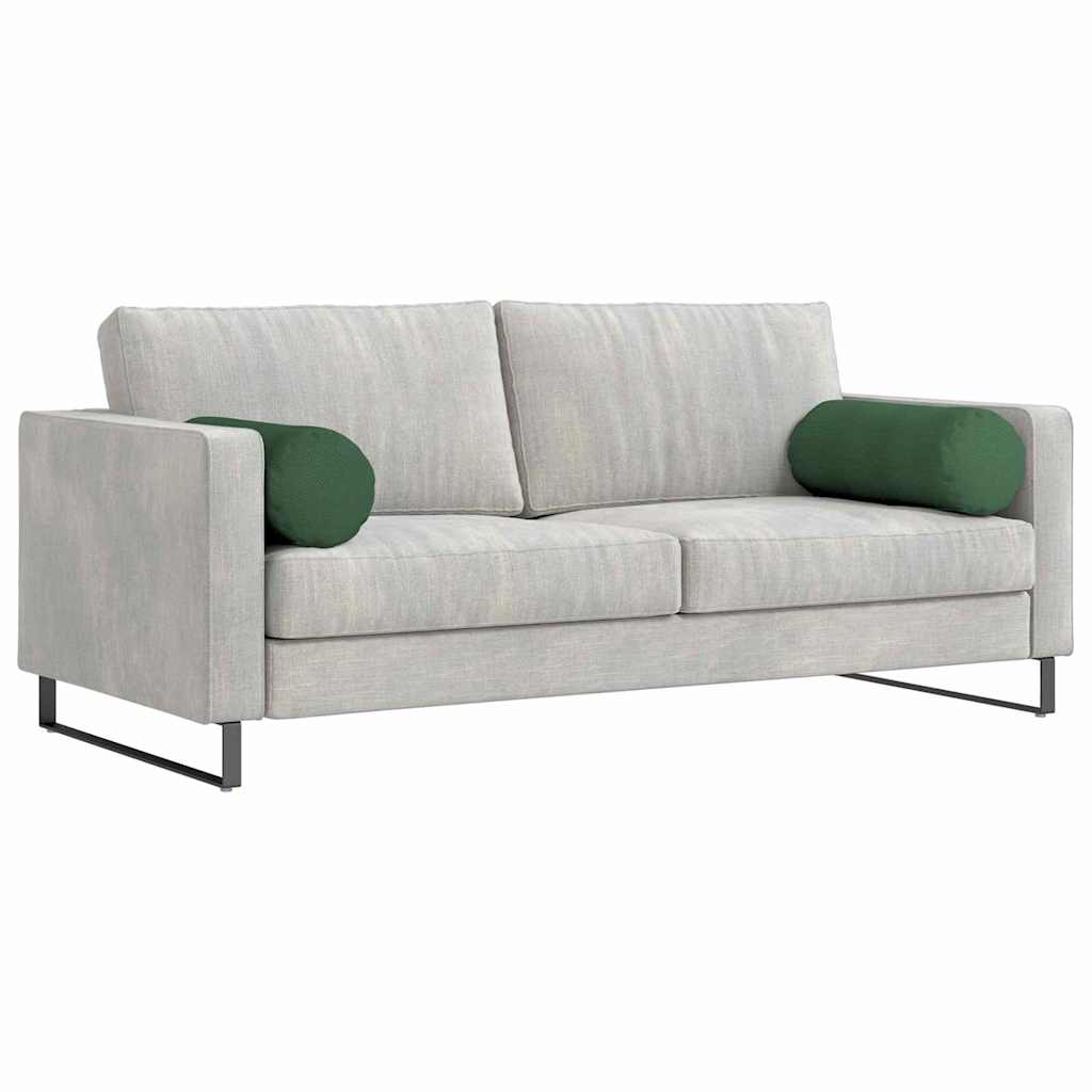 Bolsterkissen 2 pcs Hellgrau Ø 15 x 40 cm Cordstoff