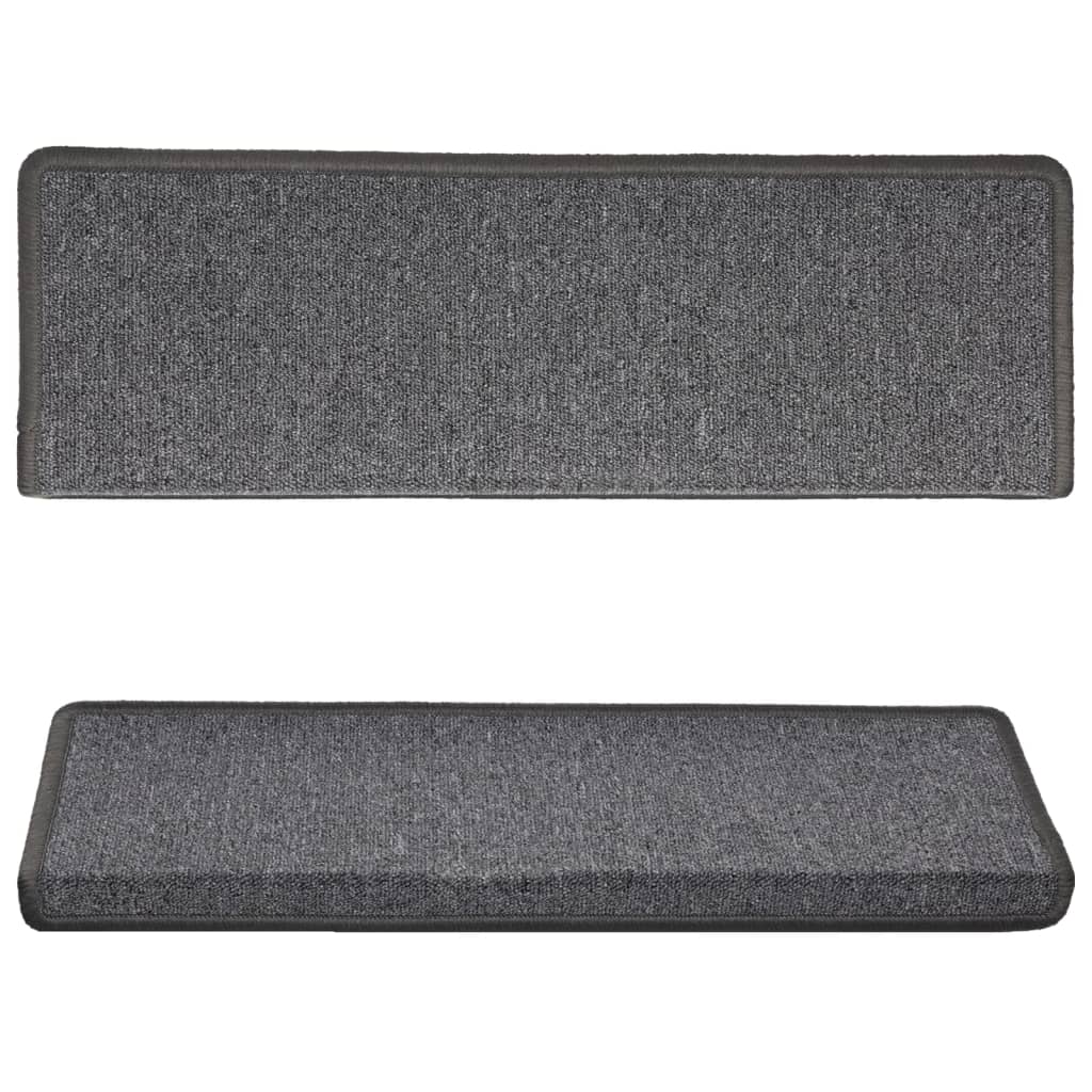 Stufenmatten 15 Stk. 65x21x4 cm Anthrazit Rechteckiger Rand