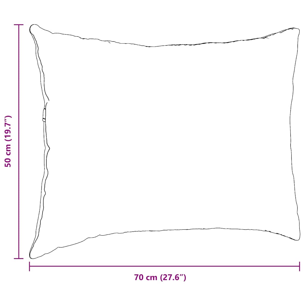 Sofakissen 2 Stück Hellgrau 50 x 30 cm Cordstoff