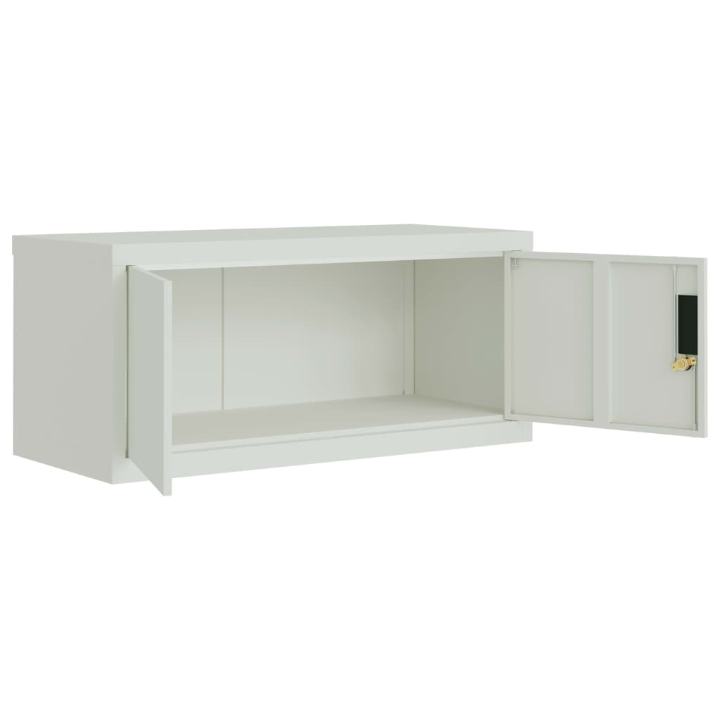 Aktenschrank Weiß 90x40x110 cm Stahl