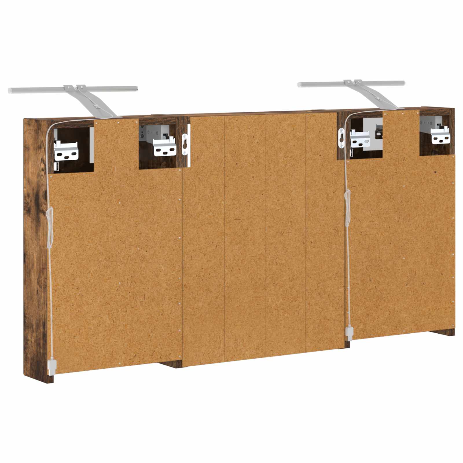 Badezimmerschrank-Set 3 pcs 80 x 10,5 x 50 cm Holzwerkstoff