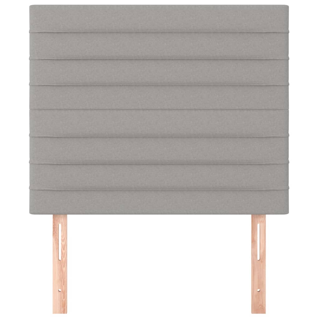 Kopfteil Hellgrau 80x5x118/128 cm Stoff
