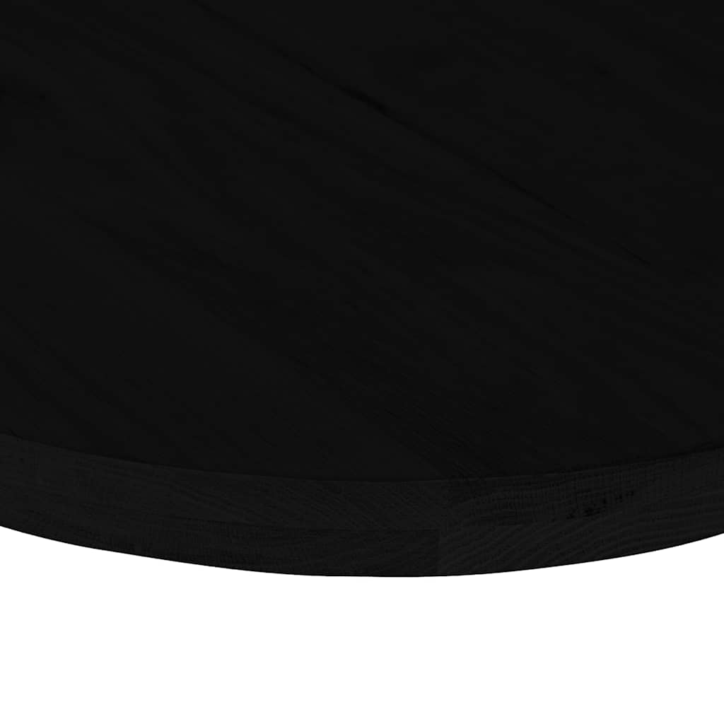 Tischplatte 80x40x2 cm Massivholz Eiche Oval