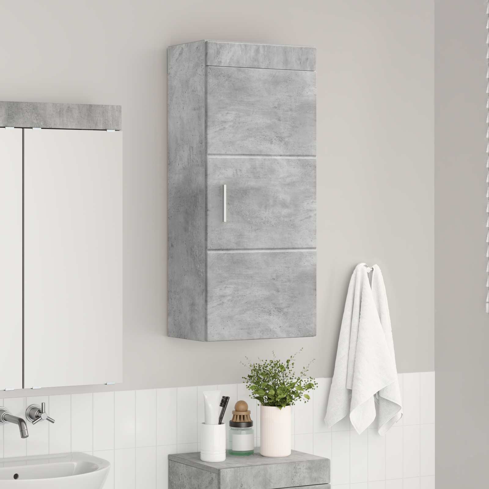 Badezimmermöbel-Set TULUM 2 pcs Weiß 60 x 34 x 63 cm