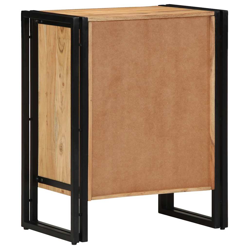 Schuhschrank mit Regal Braun 56 x 35 x 70 cm Massivholz Mango