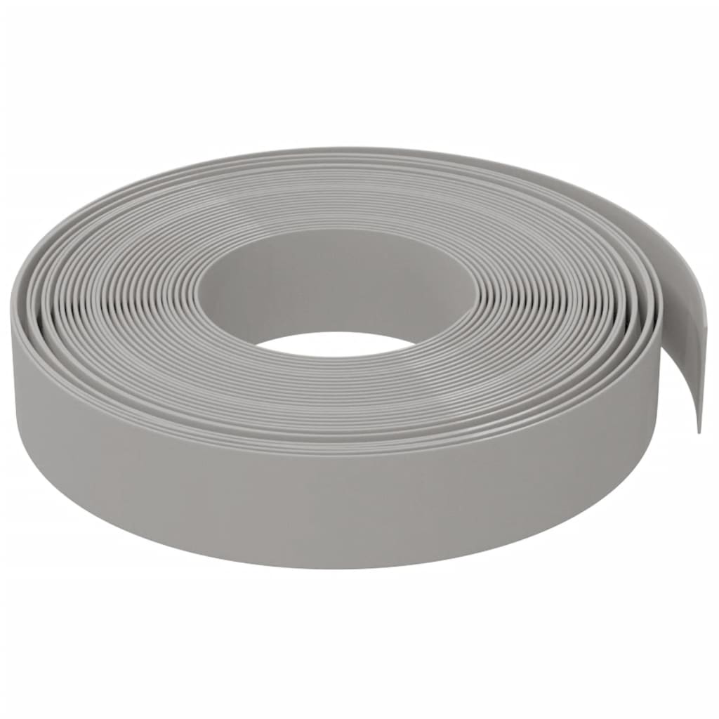 Gartenumrandung 25 m 10 cm PE Grau