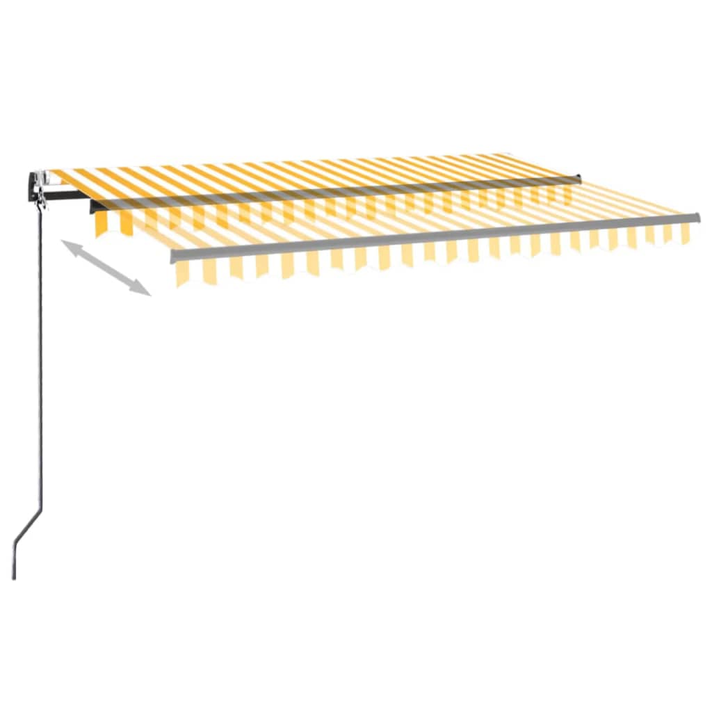 Markise Automatisch Einziehbar 350x250 cm Creme