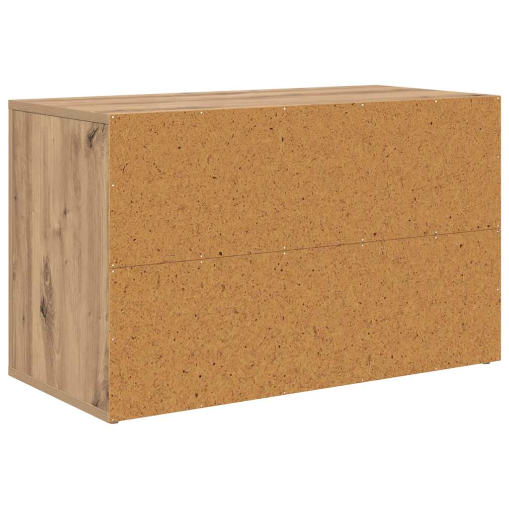 Schuhregal Weiß 75x35x45 cm Holzwerkstoff