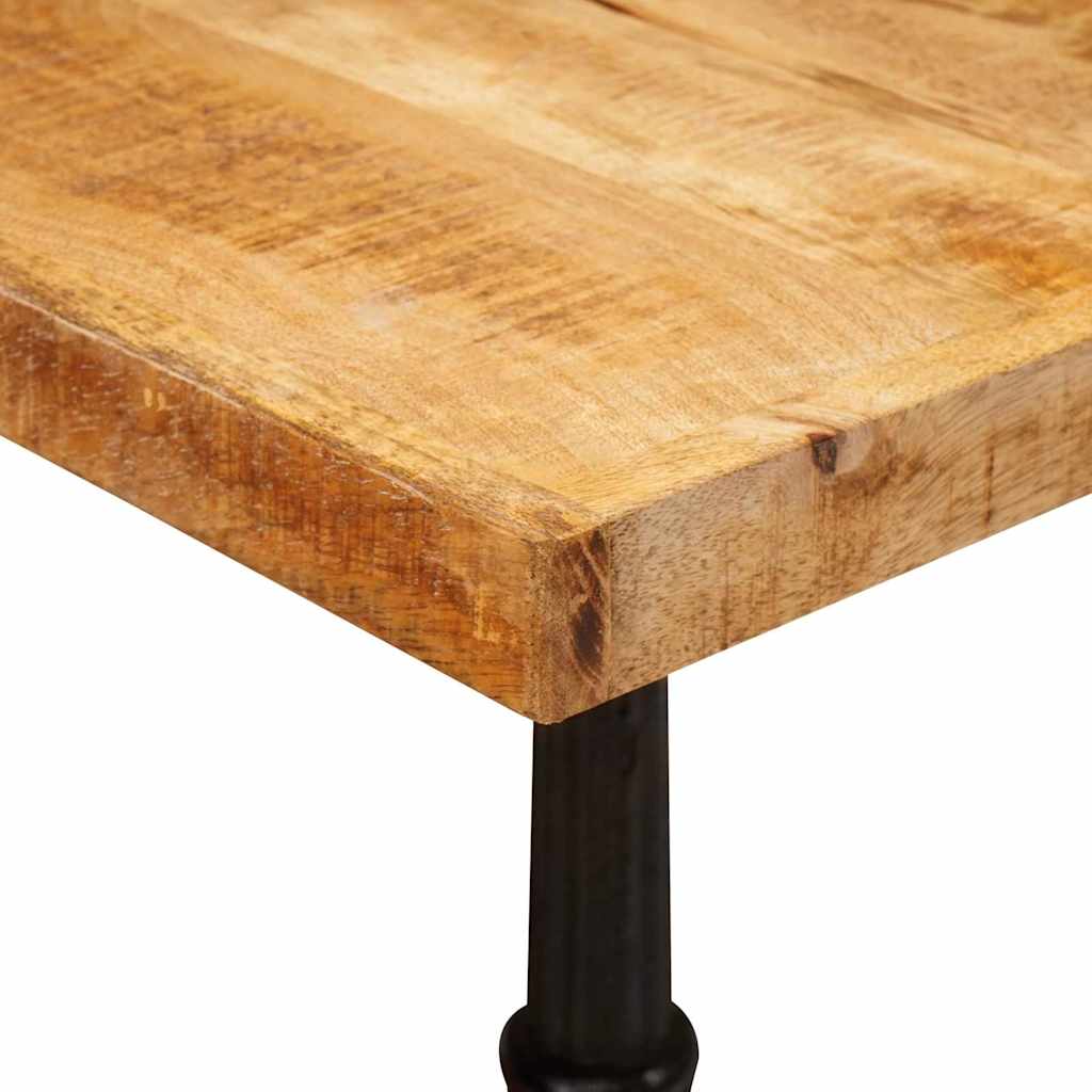 Bistrotisch 60x60x77 cm Raues Mangoholz