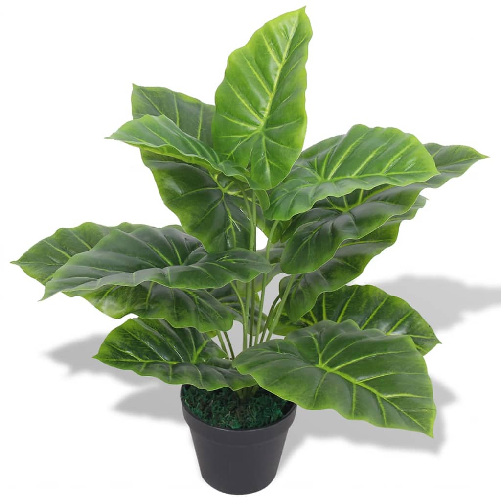 Künstliche Taro Pflanze mit Topf 85 cm Grün