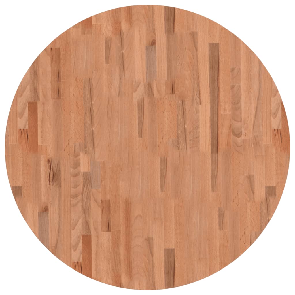 Tischplatte Ø30x1,5 cm Rund Massivholz Buche