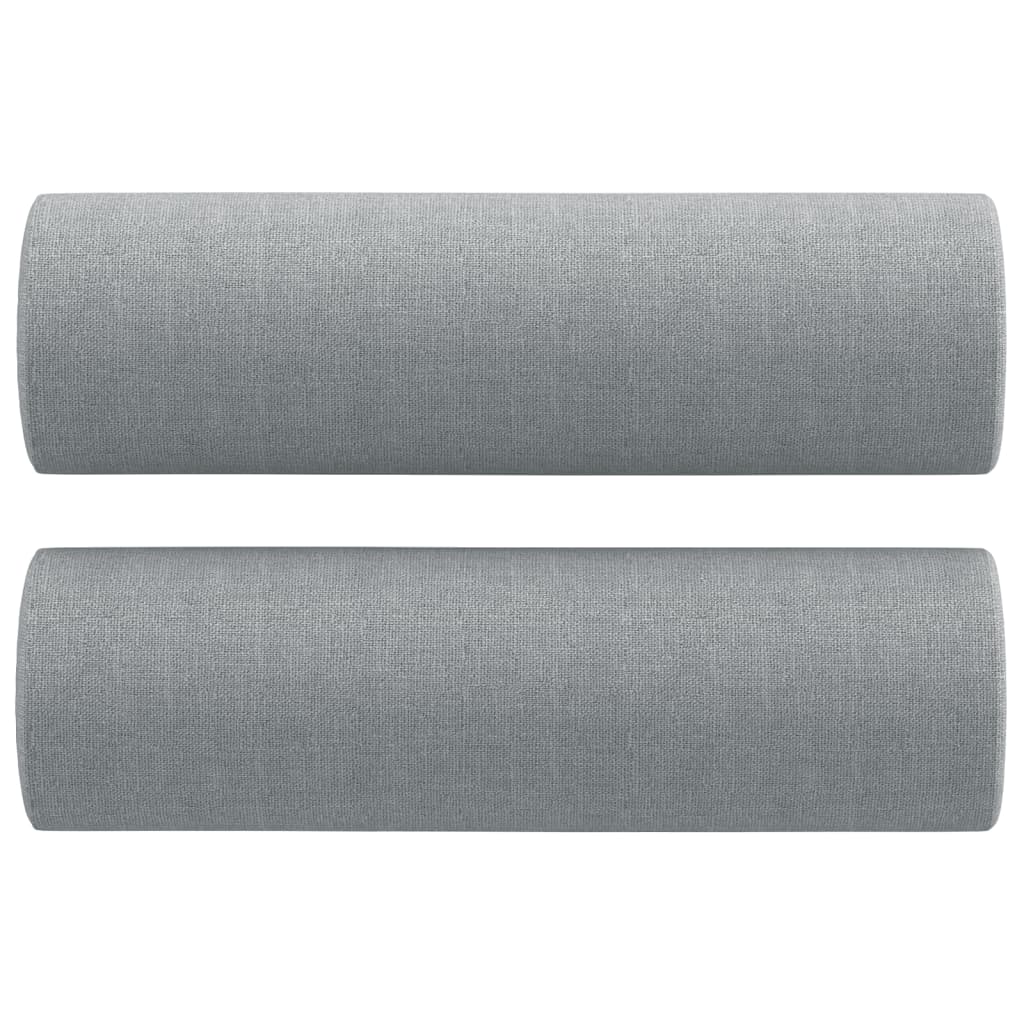 2-Sitzer-Sofa mit Zierkissen Braun 120 cm Stoff
