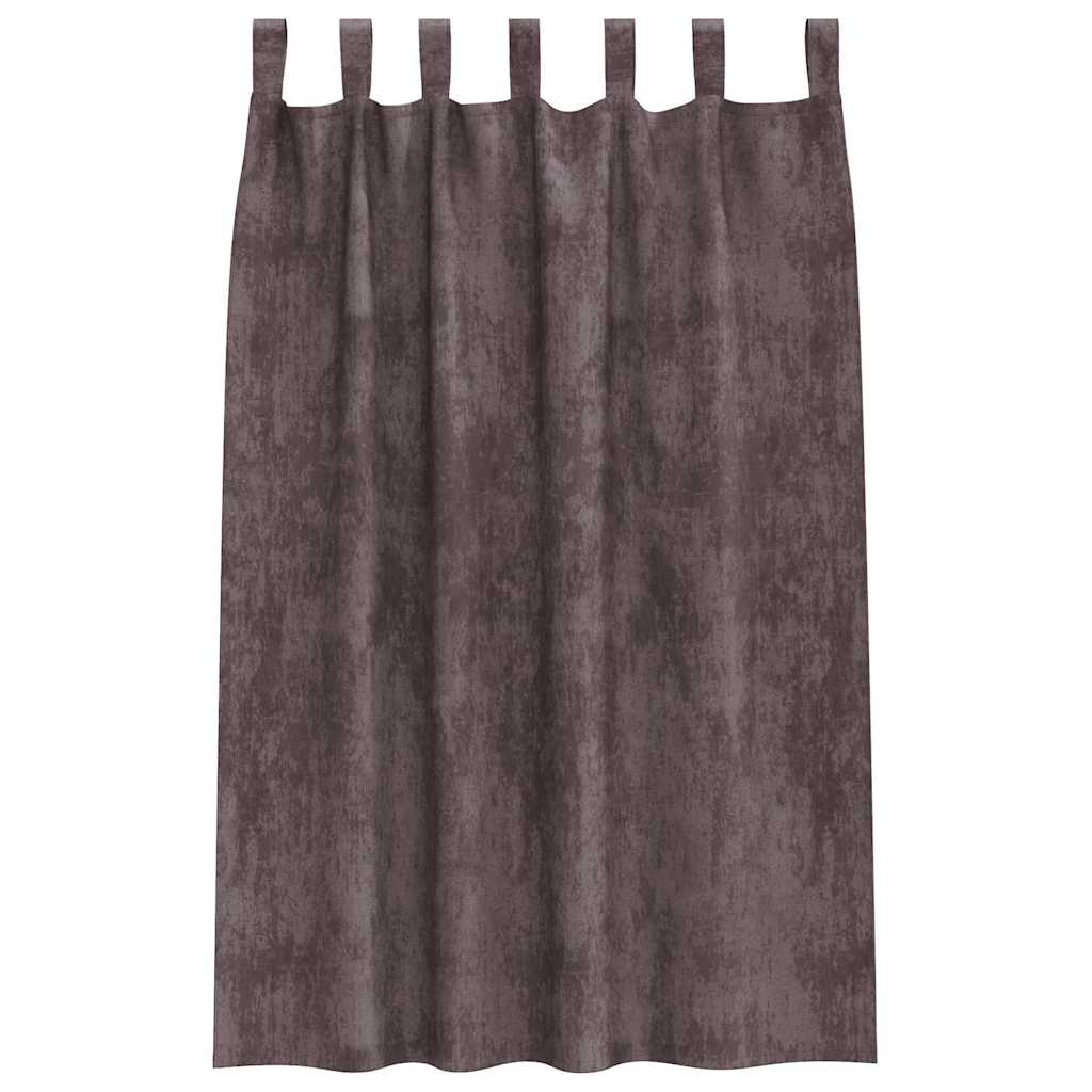 Samtvorhänge mit Vorhängen 2 pcs Weinrot 140 x 140 cm Samt