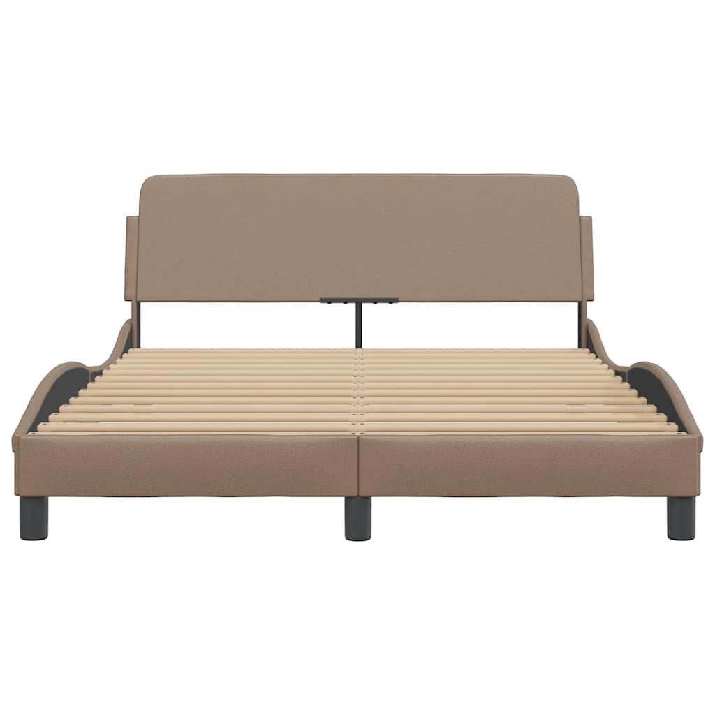 Bettgestell "Dover" Schwarz 80x200 cm Kunstleder