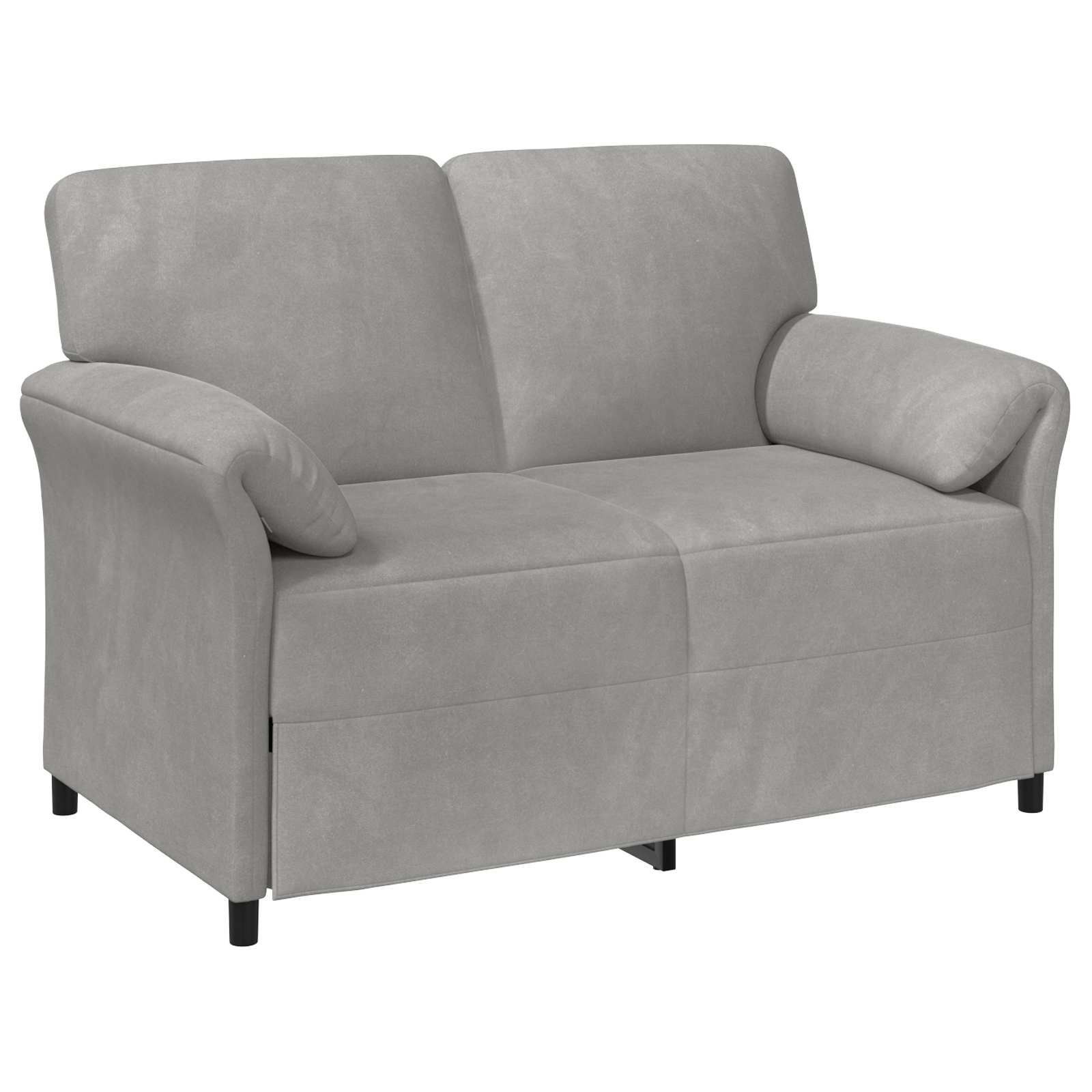 1-Sitzer Sofa Hellgrau 88 x 83 x 95 cm Samt