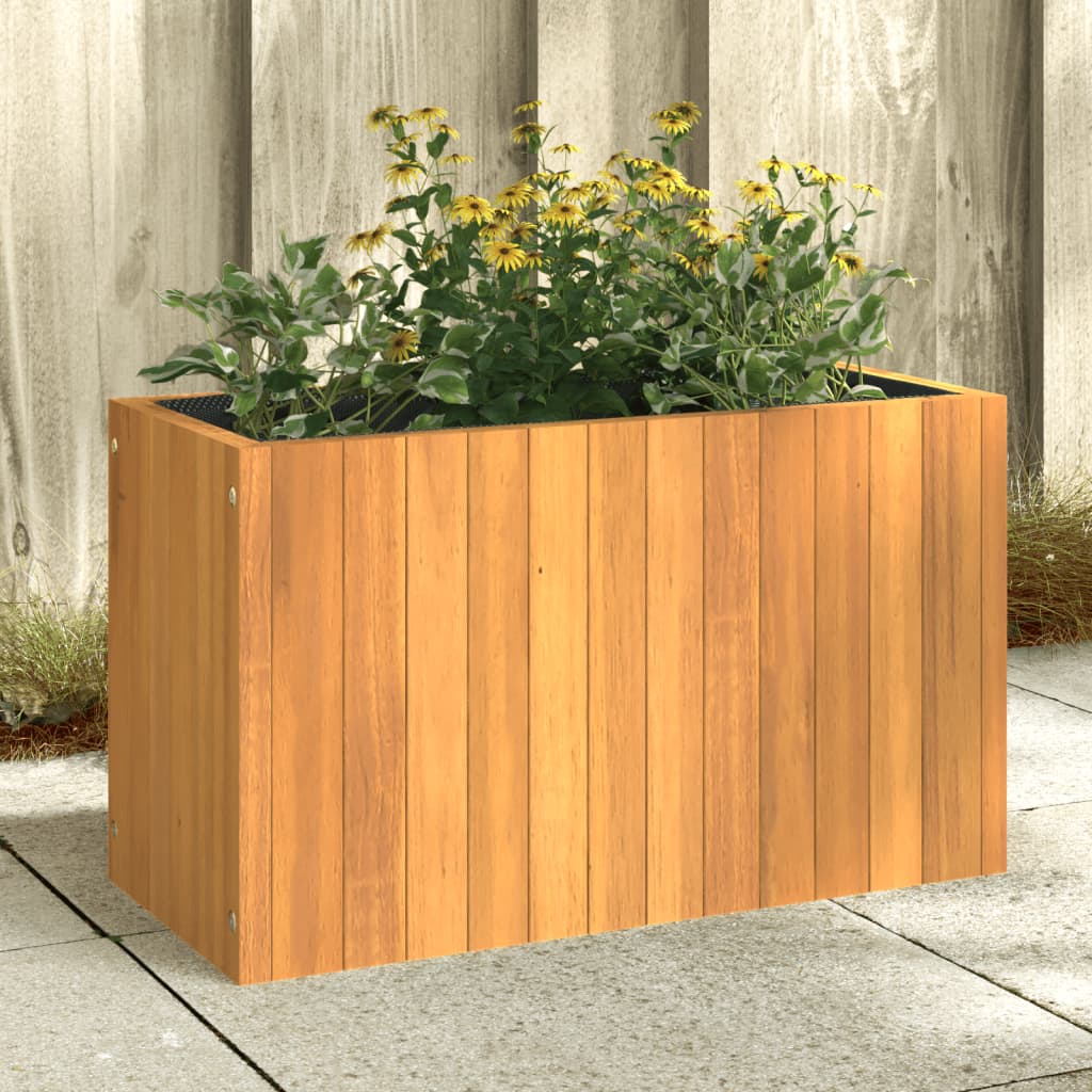 Pflanzkübel 25x25x25 cm Massivholz Akazie