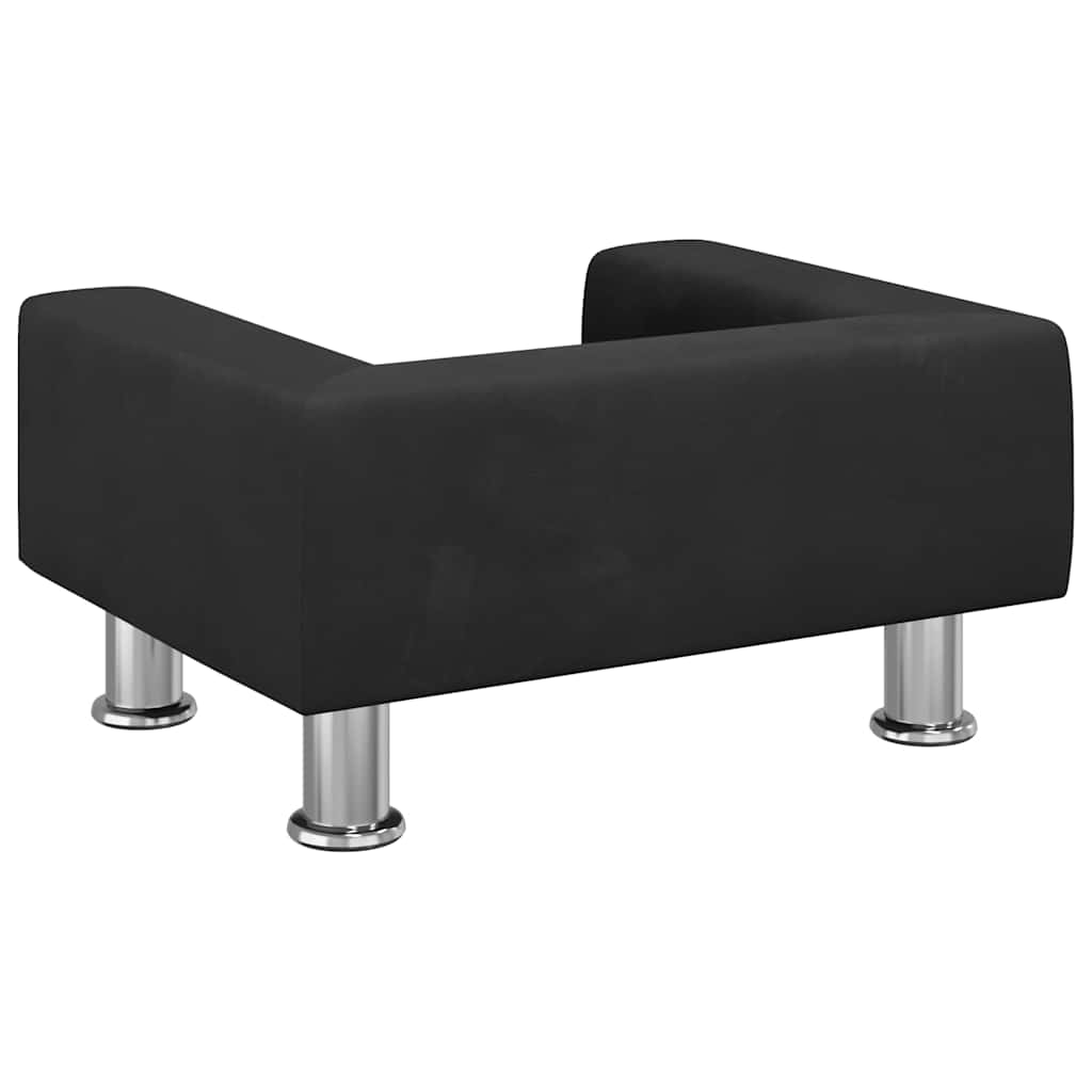 Kindersofa Blau 70x45x26,5 cm Samt