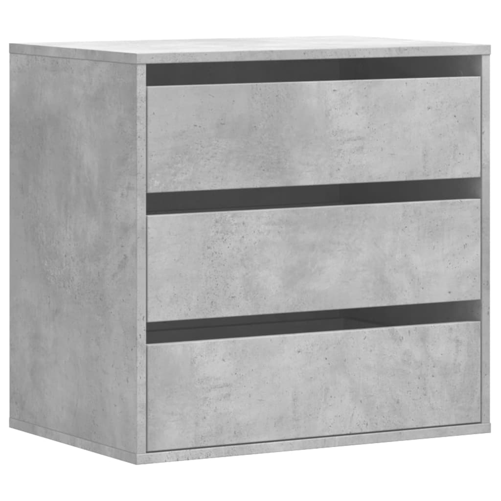 Schubladenschrank Schwarz Eichen-Optik 41 x 40 x 58 cm