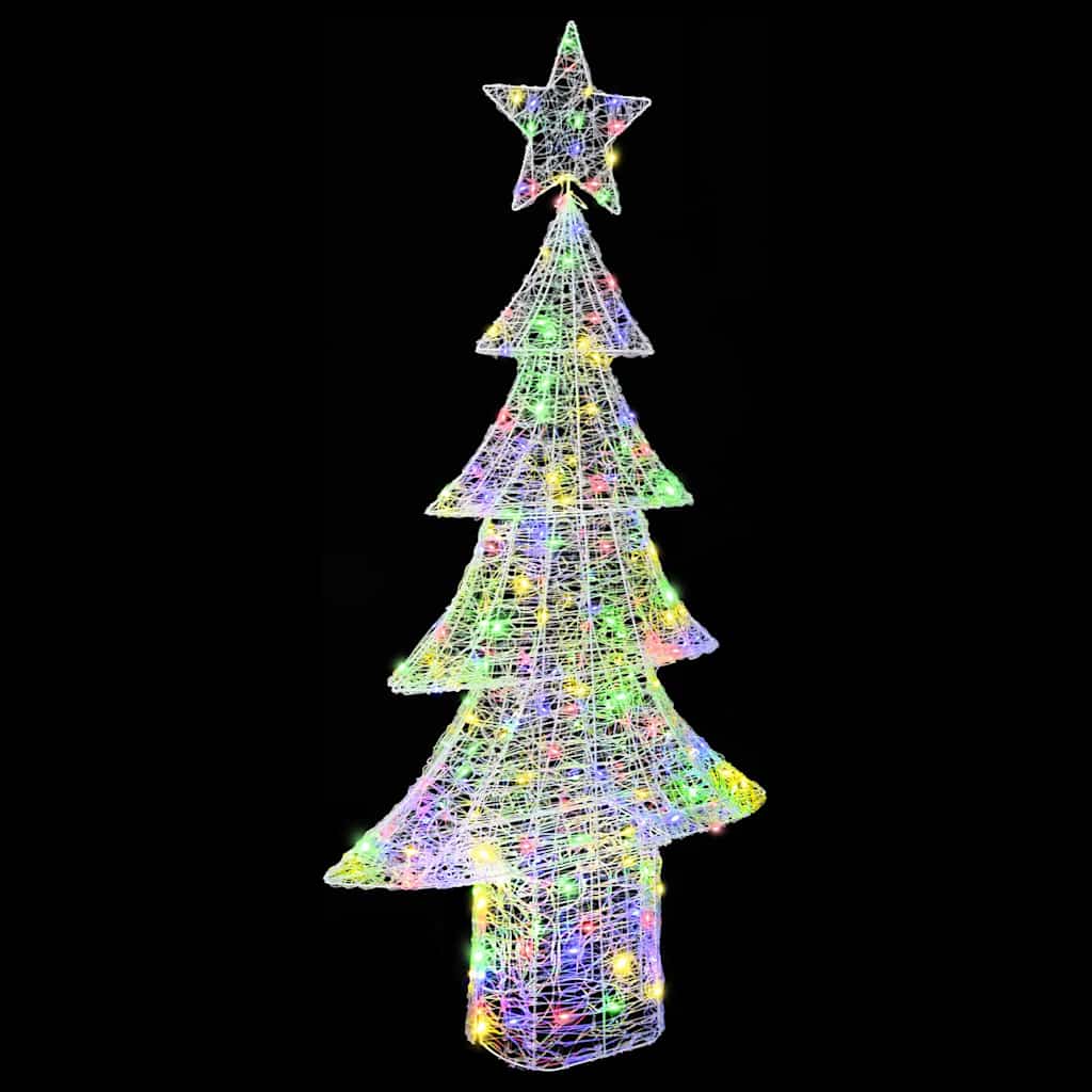 Weihnachtsbaum mit 100 LEDs Warmweiß 120 cm Acryl