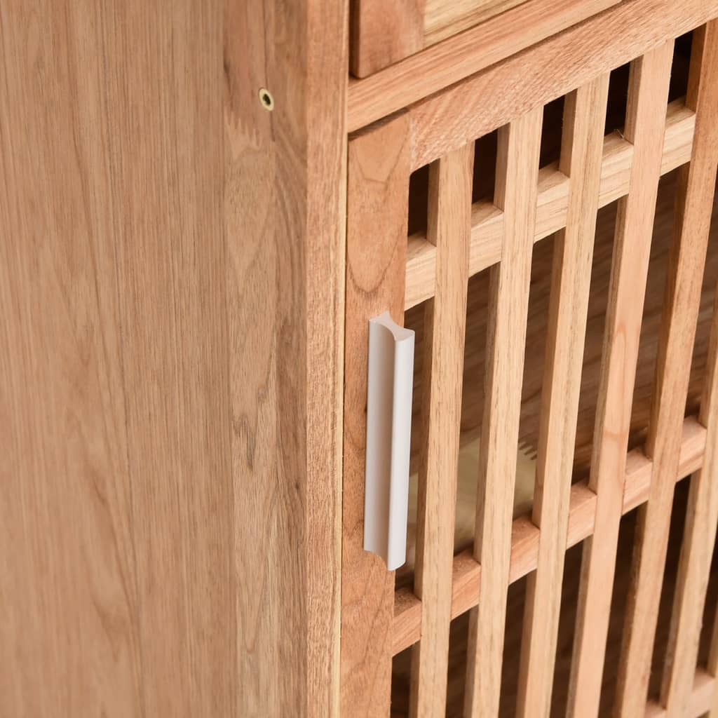 Badschrank 42x29x82 cm Massivholz Nussbaum