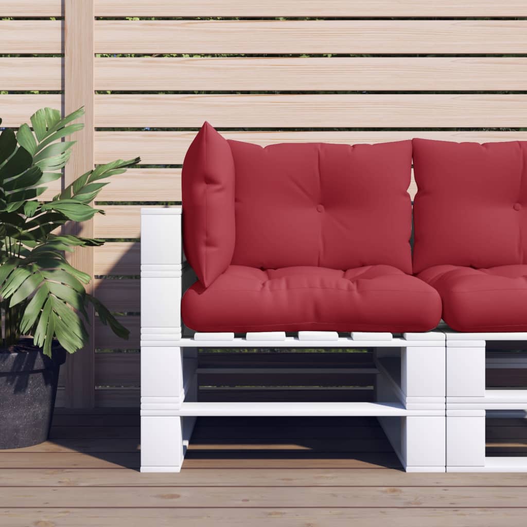 Palettenkissen 3-tlg. Taupe Stoff