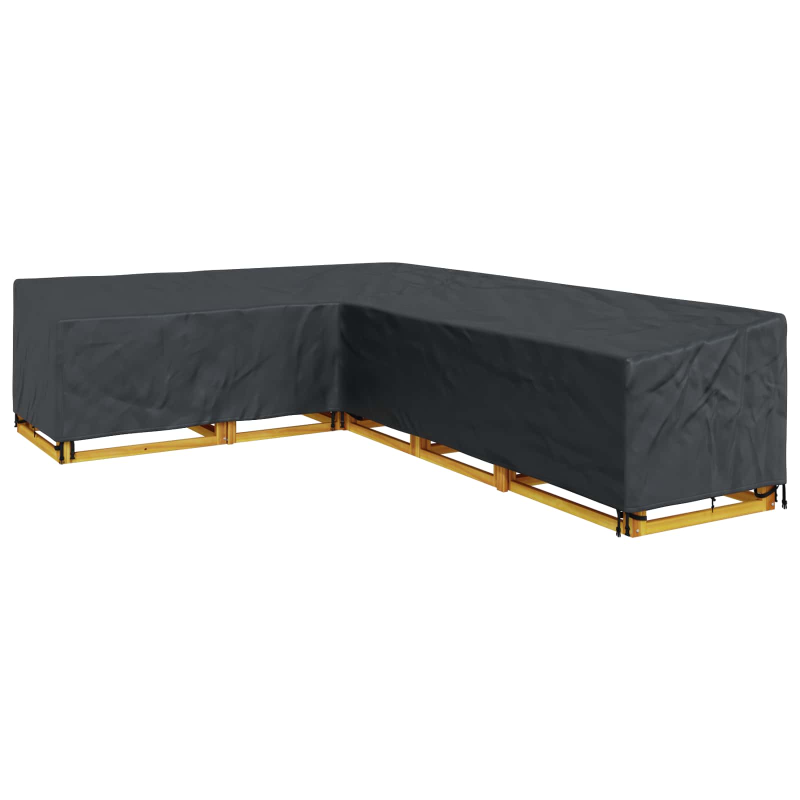 Möbelbezug Schwarz 235 x 235 x 85 cm 210D Oxford Stoff