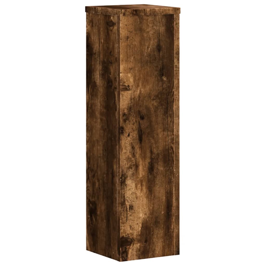Pflanzenständer 2 Stk. Weiß 33x33x100 cm Holzwerkstoff