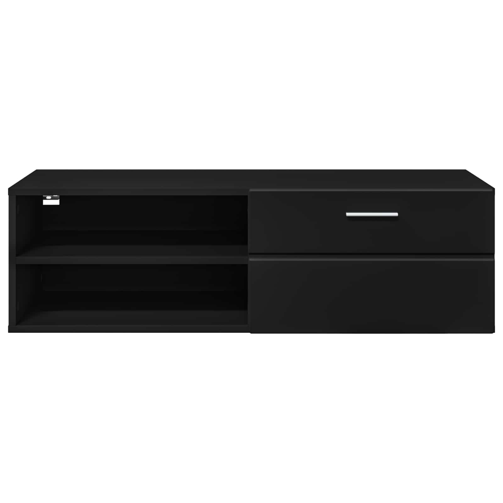 Highboard mit Regal FLORIN Weiß 60 x 35 x 182 cm Holzwerkstoff