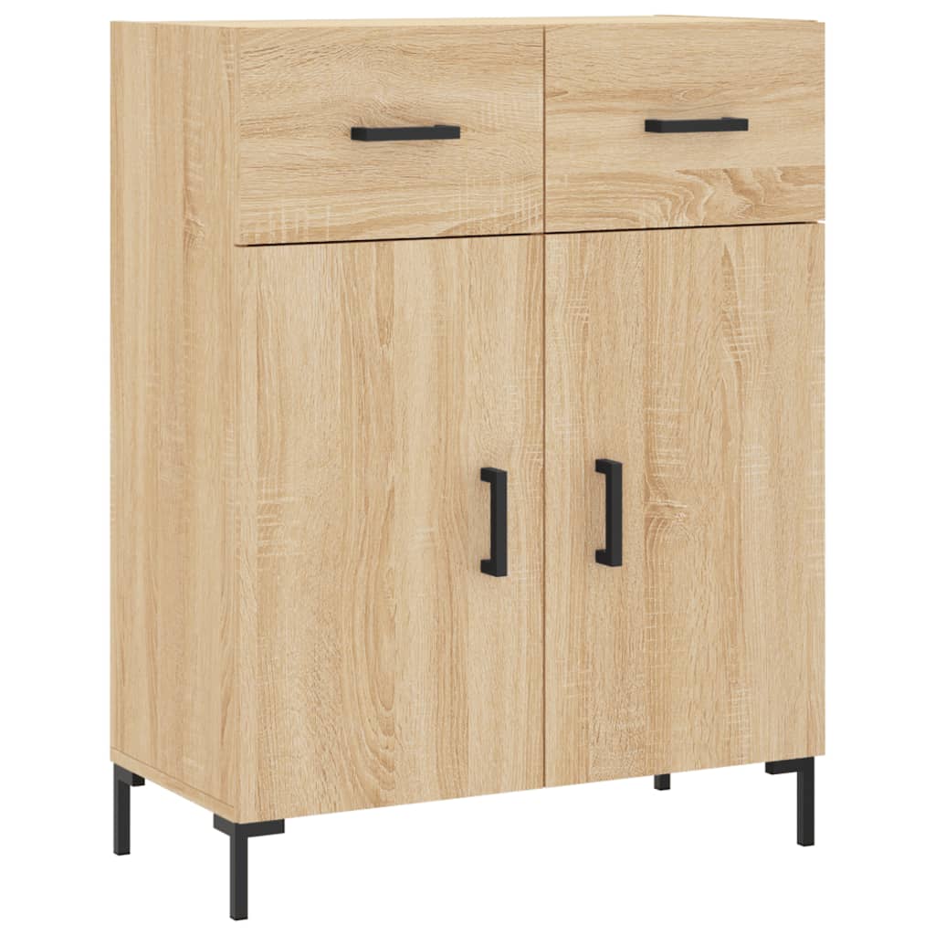 Highboard Betongrau 69,5x34x180 cm Holzwerkstoff