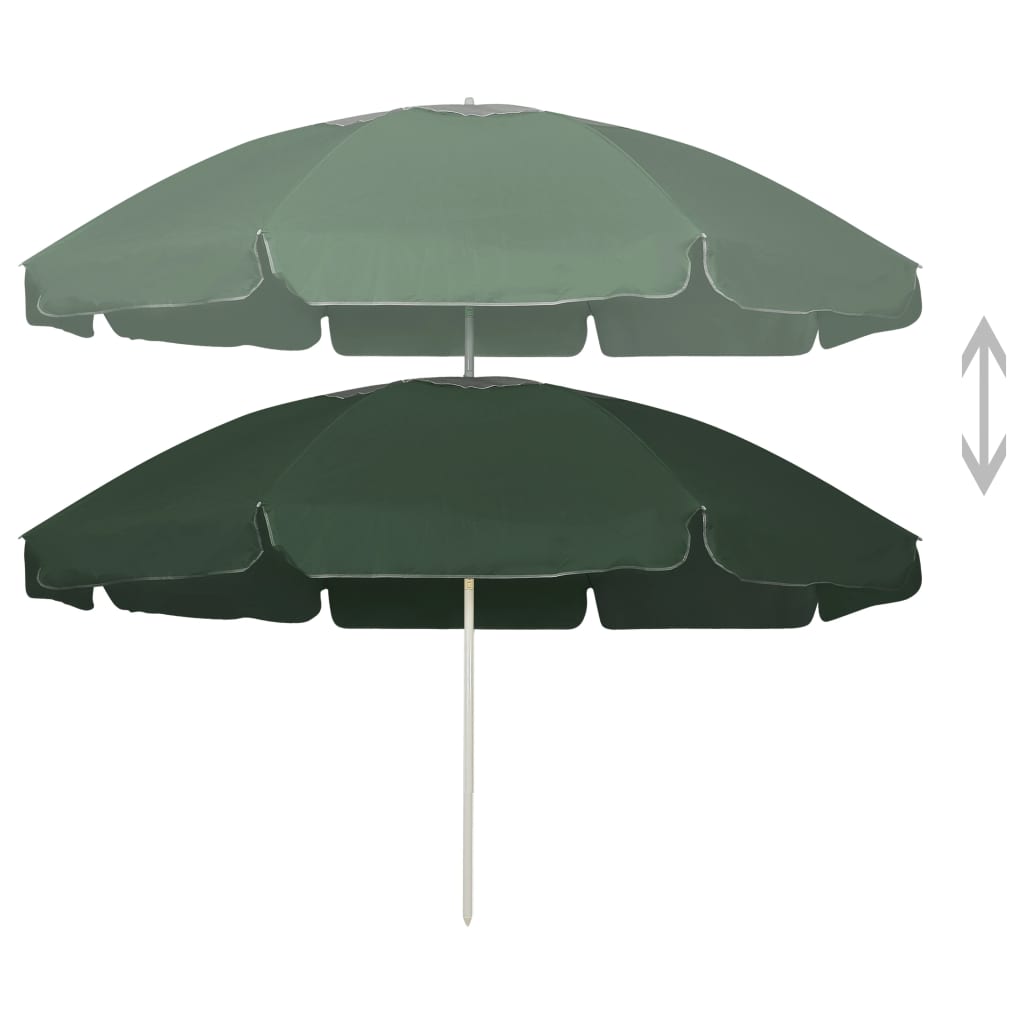 Sonnenschirm mit Stahlmast Sandfarbe 180 cm