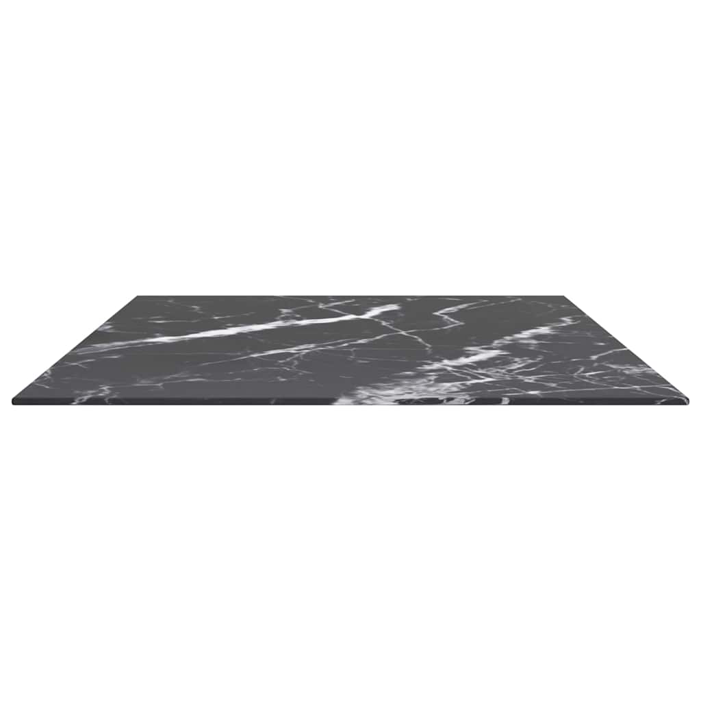 Tischplatte aus gehärtetem Glas quadratisch 700x700 mm