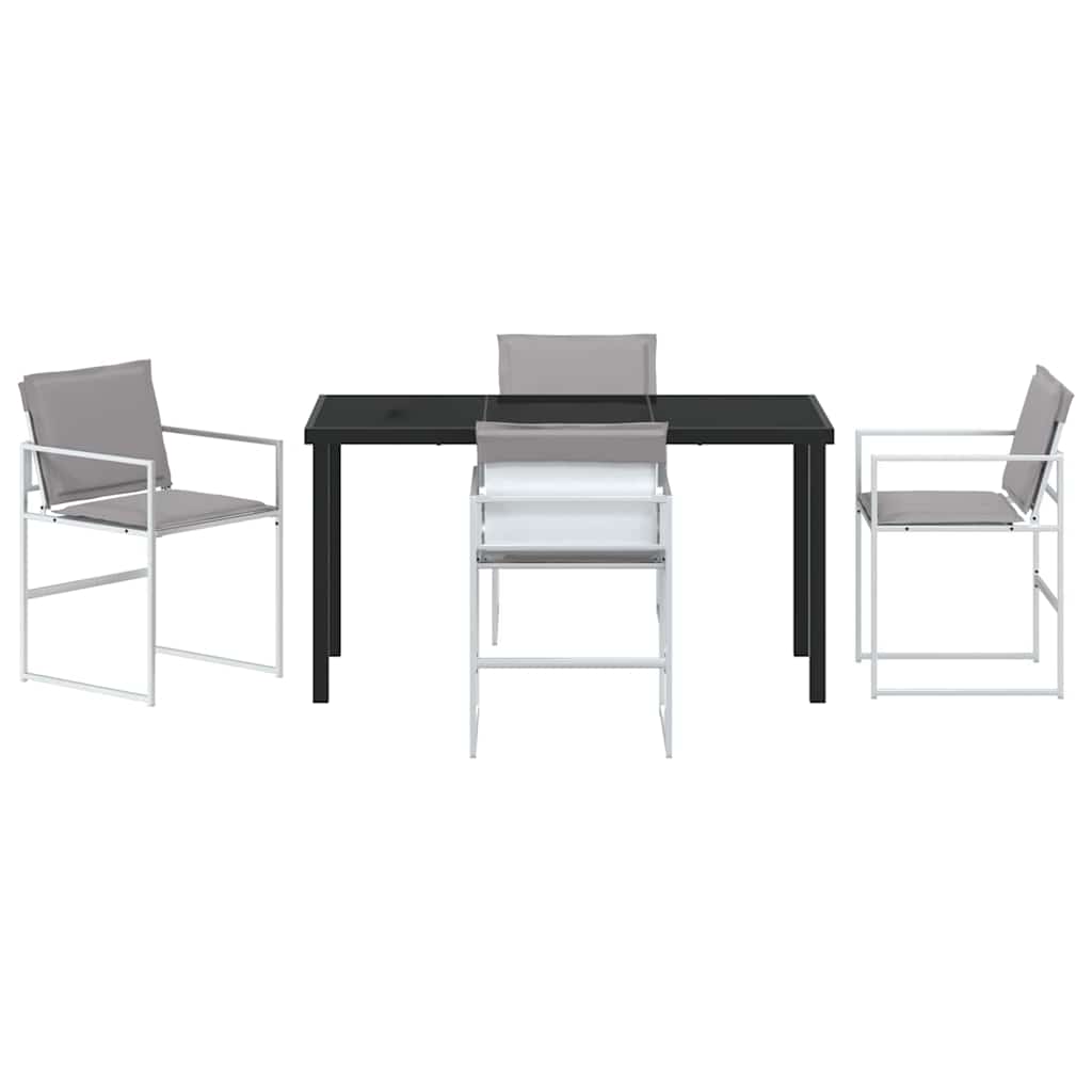 Garten Essgruppe 5 pcs Schwarz 140 x 70 x 73 cm
