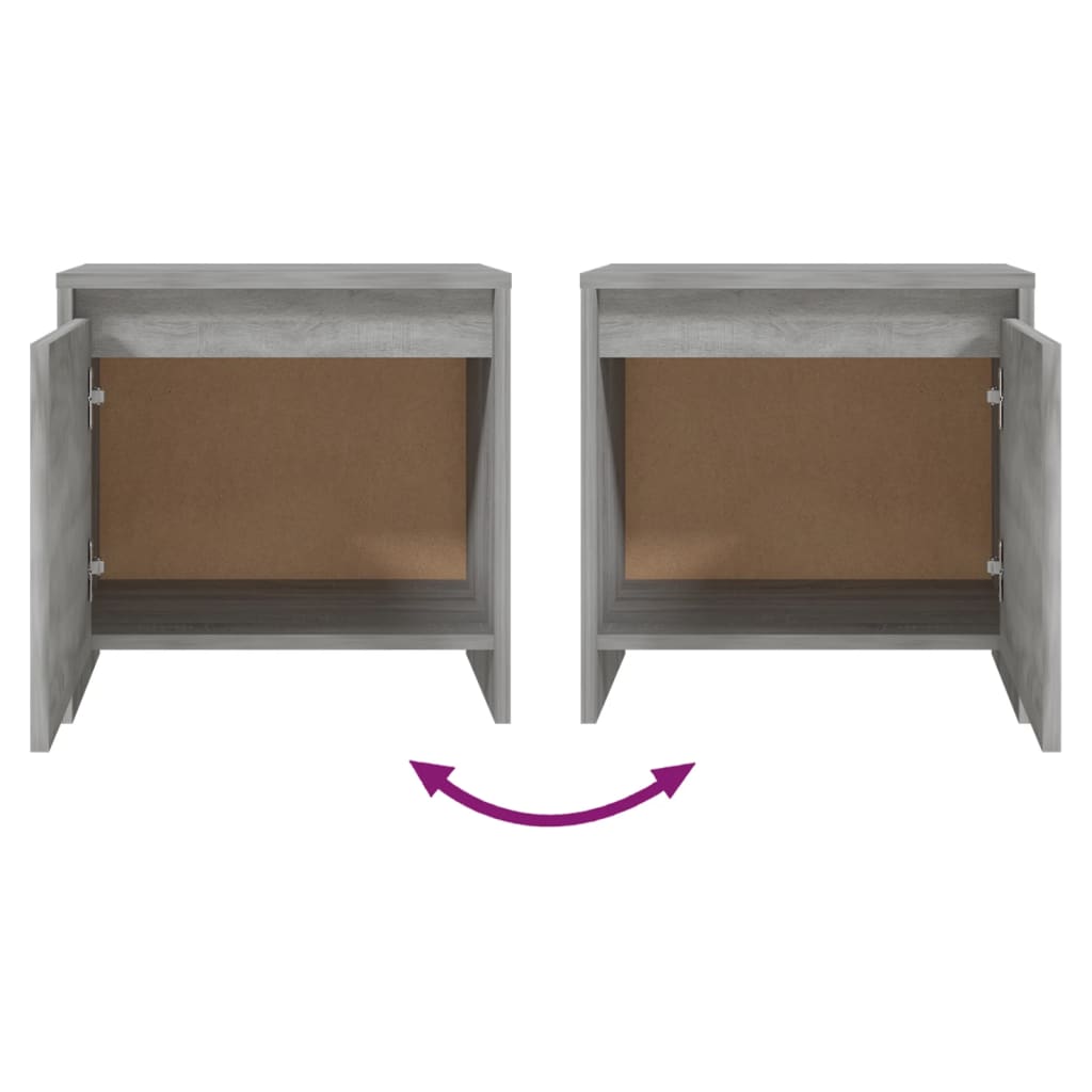 Nachttisch Altholz 45 x 34 x 44,5 cm Holzwerkstoff