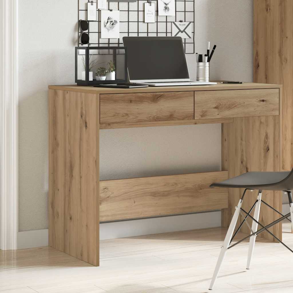 Schreibtisch Weiß 101x50x76,5 cm Holzwerkstoff