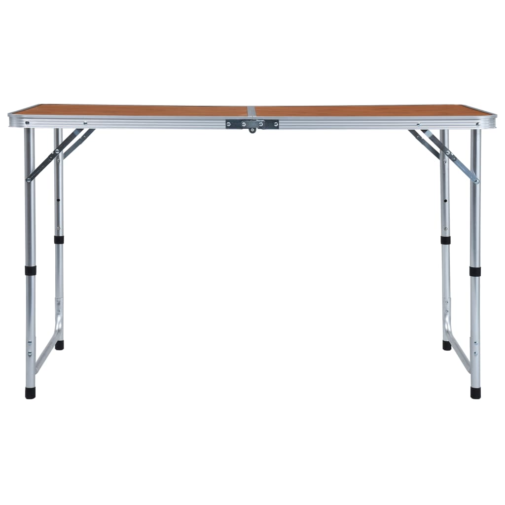 Campingtisch Klappbar Grau Aluminium 120x60 cm