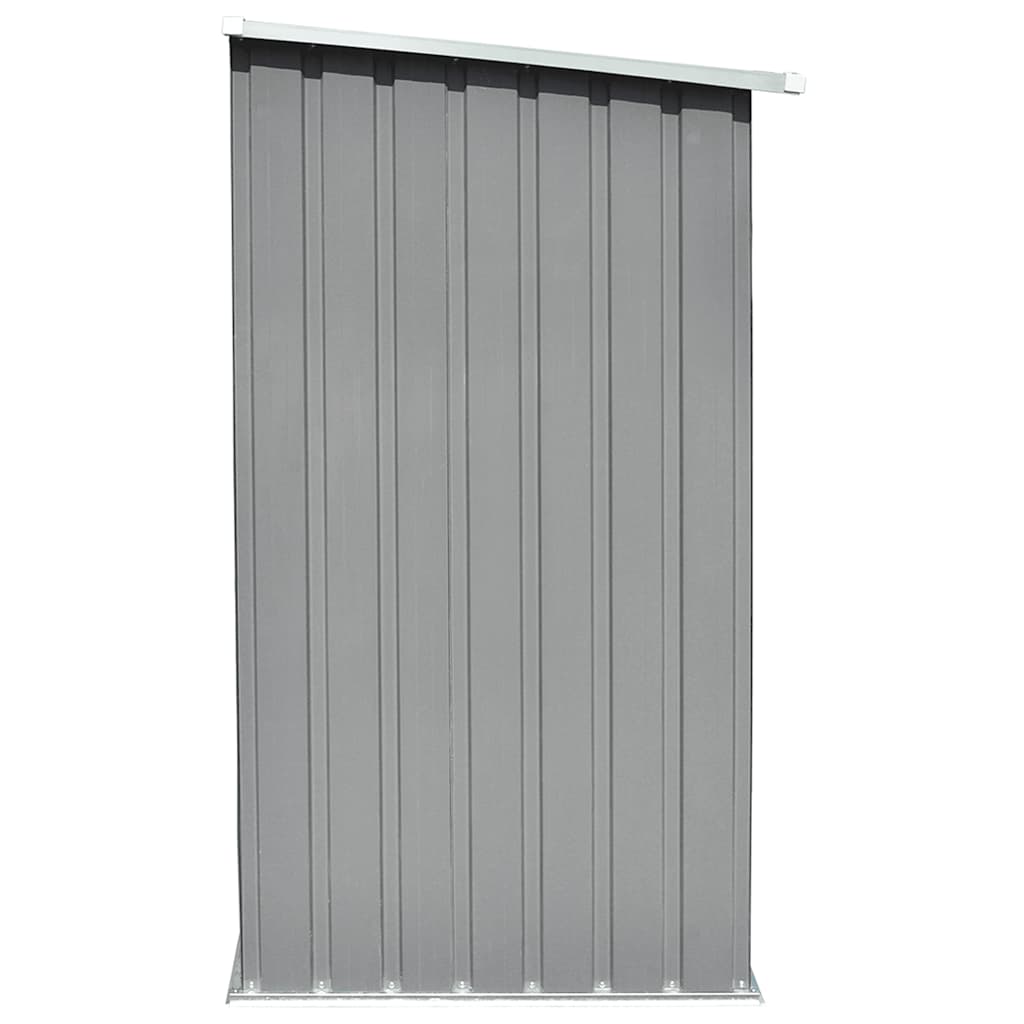 Brennholzlager Verzinkter Stahl 163 x 83 x 154 cm Grau