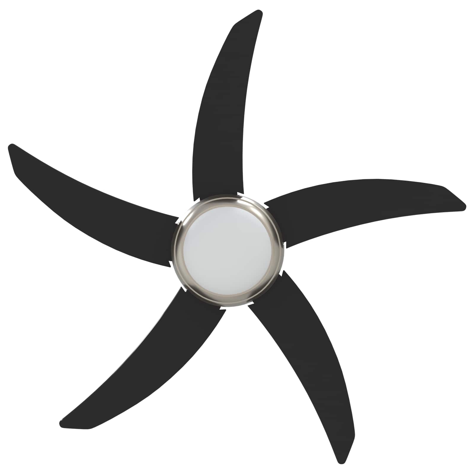 Deckenventilator mit Licht und Fernbedienung Ø 130 cm Weiß